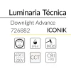 1.2 DOWNLIGHT ADVANCE ICONIK CCT 9W 36D IP44 BLANCO BLUELed 726882 efecto hover Solmad