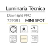 1.2 DOWNLIGHT PRO MINI SPOT 2W 38D 3000K BLANCO BLUELed 729081 efecto hover Solmad