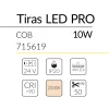 1.2 TIRA LED PRO COB 10W 24V 2200K IP20 BLUELed 715619 efecto hover 1 Solmad
