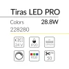 1.2 TIRA LED PRO COLORS 28,8W 24V RGB IP20 BLUELed 228280 efecto hover 1 Solmad