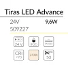 2.2 TIRA LED ADVANCE 24V 9,6W 2700K IP20 BLUELed 509227 efecto hover 1 Solmad