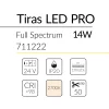 2.2 TIRA LED FULL SPECTRUM 14W 24 V2700K IP20 BLUELed 711222 efecto hover Solmad