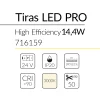 2.2 TIRA LED PRO HIGH EFFICIENCY 14,4W 24V 3000K IP20 BLUELed 716159 efecto hover Solmad