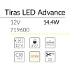 4.2 TIRA ADVANCE 12V 14,4W 3000K IP67 BLUELed 719600 efecto hover 1 Solmad