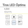 4.2 TIRA LED OPTIMA 4,8W 24V 6500K IP20 BLUELed 721771 efecto hover 1 Solmad