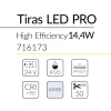 4.2 TIRA LED PRO HIGH EFFICIENCY 14,4W 24V 6500K IP20 BLUELed 716173 efecto hover Solmad