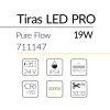 4.2 TIRA LED PURE FLOW 19W 24V 4000K IP54 BLUELed 711147 efecto hover Solmad