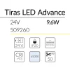5.2 TIRA LED ADVANCE 24V 9,6W 6500K IP20 BLUELed 509260 efecto hover 1 Solmad