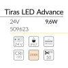6.2 TIRA LED ADVANCE 24V 9,6W 2300K IP67 BLUELed 509623 efecto hover 1 Solmad