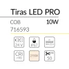 7.2 TIRA LED PRO COB 10W 24V 3000K IP67 BLUELed 716593 efecto hover 1 Solmad