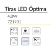 8.2 TIRA LED OPTIMA 4,8W 24V 6500K IP65 BLUELed 721931 efecto hover 1 Solmad