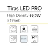 8.2 TIRA LED PRO HIGH DENSITY 19,2W 24V 6500K IP67 BLUELed 519660 efecto hover Solmad