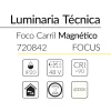 1.2 FOCO CARRIL MAGN&Eacute;TICO 48V FOCUS 12W 48V 4000K BLANCO BLUELed 720842 efecto hover