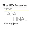 1.2 TAPA FINAL 2 AGUJEROS TIRA 8mm 2 8 BLUELed 990500 efecto hover Solmad