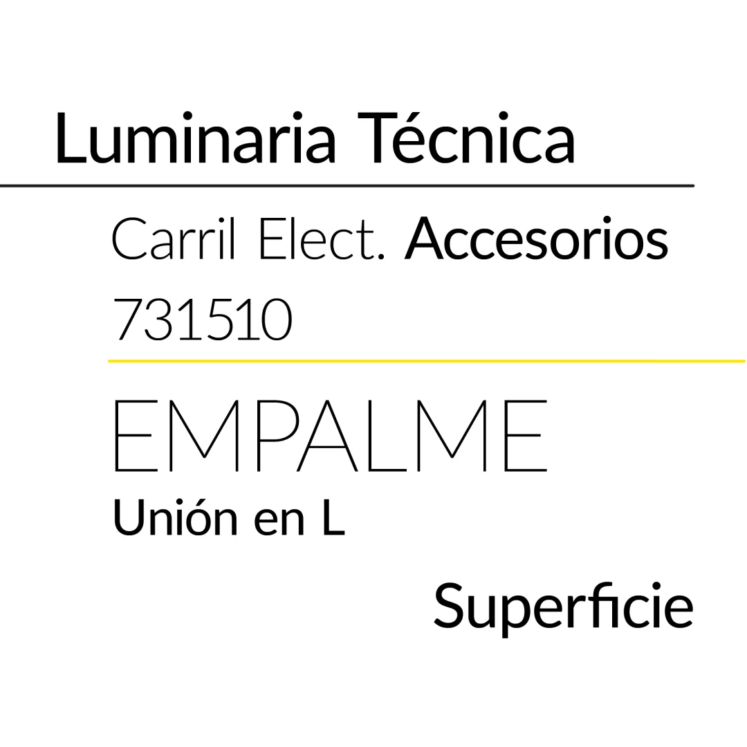 1.2 UNION L CARRIL ELECTRIFICADO BLANCO BLUELed 731510 efecto hover