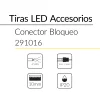 10.2 CONECTOR BLOQUEO TIRA CABLE 10 mm 3 VIAS BLUELed 291016 efecto hover Solmad