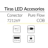 14.2 CONECTOR PARA TIRA COB Y PURE FLOW 810mm BLUELed 721269 efecto hover Solma