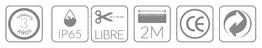 2 PERFIL ALUMINIO SUSPENDER 12MM IP65 BLUELed 480000 Iconos Solmad