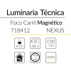 2.2 FOCO CARRIL MAGN&Eacute;TICO 48V NEXUS 9x2W 48V 4000K NEGRO BLUELed 718412 efecto hover Solmad