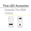 24.2 CONECTOR TIRA 230V BLUELed 714315 efecto hover Solmad
