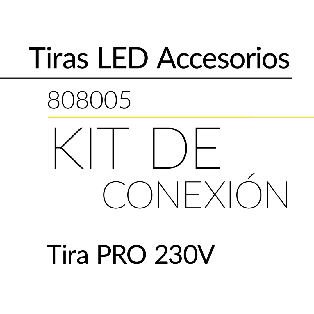 25.2 KIT CONEXI&Oacute;N TIRA PRO 230V BLUELed 808005 efecto hover Solmad