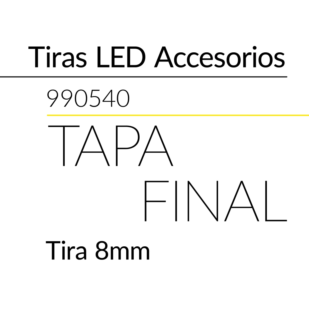 3.2 TAPA FINAL TIRA 8MM BLUELed 990540 efecto hover Solmad