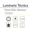 4.2 PANEL DALI ADVANCE 60x60cms 34W 3000K BLUELed 725267 efecto hover Solmad