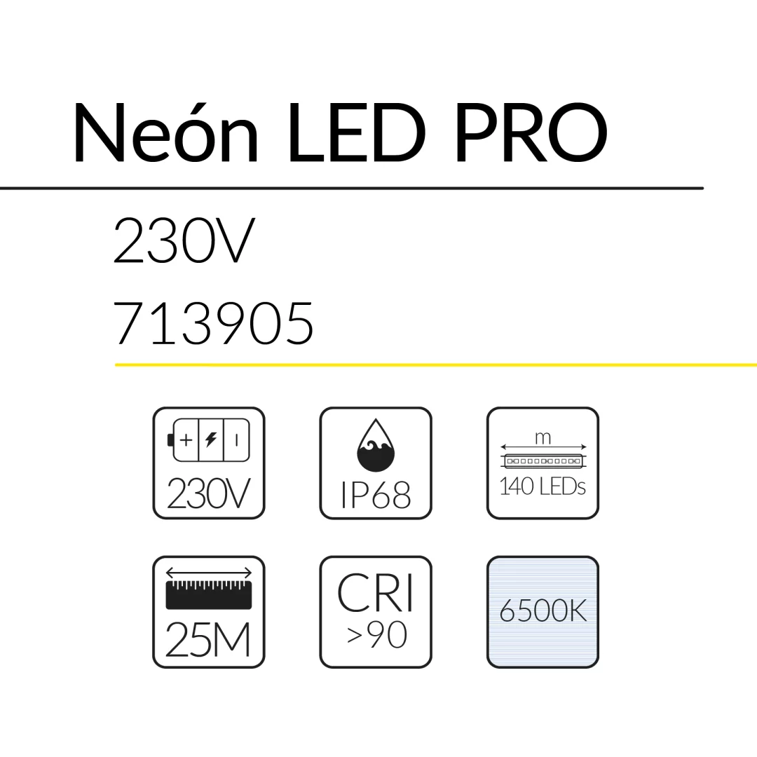 5.2 NEON LED PRO 230 17W 230V 6500K IP67 BLUELed 713905 efecto hover 1 Solmad