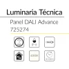 5.2 PANEL DALI ADVANCE 60x60cms 34W 4000K BLUELed 725274 efecto hover Solmad