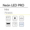6.2 NEON LED PRO MINI 9W 24V 6500K IP54 BLUELed 711611 efecto hover 1 Solmad