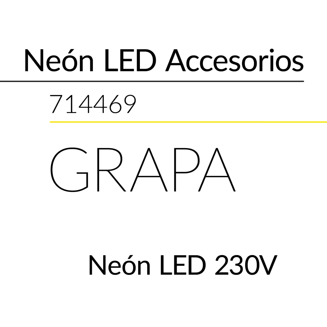 7.2 CLIP PARA NEON LED 230V 16x16mm BLUELed 714469 efecto hover