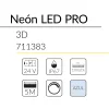 8.2 NEON LED PRO 3D 9W 24V AZUL IP68 BLUELed 711383 efecto hover 1 Solmad