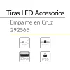 9.2 EMPALME+TIRA LED 10 mm 2 VIAS BLUELed 292565 efecto hover Solmad