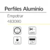 10.2 Perfil Aluminio Empotrar Guia Muelle Blanco 25x20mm BLUELed 4830B0 efecto hover Solmad