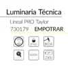 10.2 Taylor Lineal Empotrar 24W 4000K Negro 70x60mm 850mm BLUELed 730179 efecto hover Solmad