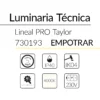 11.2 Taylor Lineal Empotrar 24W 4000K Blanco 70x60mm 850mm BLUELed 730193 efecto hover Solmad
