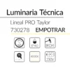 17.2 Taylor Lineal Empotrar 40W 4000K Blanco 70x60mm 1410mm BLUELed 730278 efecto hover Solmad