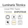19.2 Taylor Lineal Empotrar 48W 3000K Blanco 70x60mm 1690mm BLUELed 730308 efecto hover Solmad
