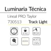 21.2 Taylor Lineal Track Light 40W 4000K Blanco 50x60mm 1410mm BLUELed 730513 efecto hover Solmad