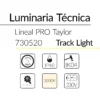 22.2 Taylor Lineal Track Light 48W 3000K Negro 50x60mm 1690mm BLUELed 730520 efecto hover Solmad
