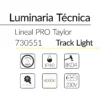 24.2 Taylor Lineal Track Light 48W 4000K Blanco 50x60mm 1690mm BLUELed 730551 efecto hover Solmad
